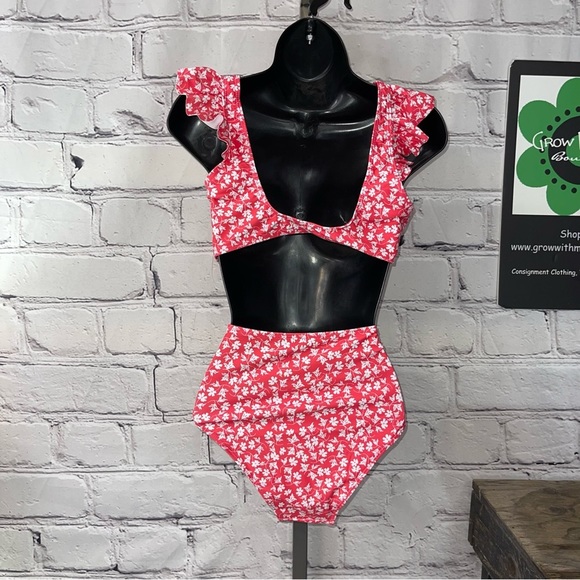 Pink lily swimsuit medium - Picture 4 of 5